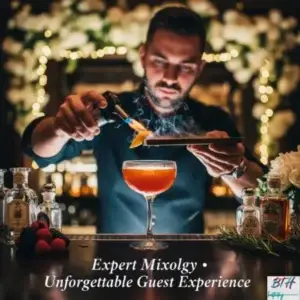 How does a bartending service elevate the guest experience?