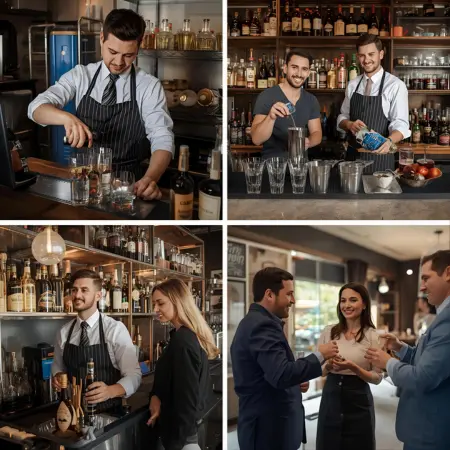 Bartending Team in Action