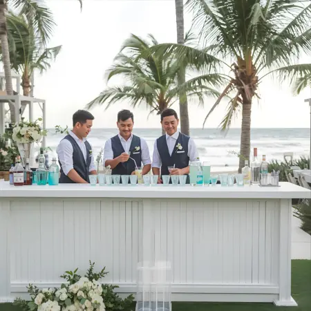 Coastal Chic Wedding Bar