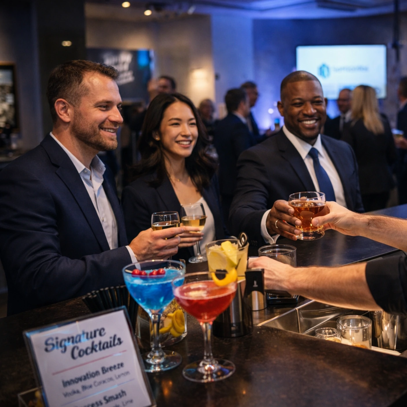 signature cocktails created by affordable bartender for corporate product launch California