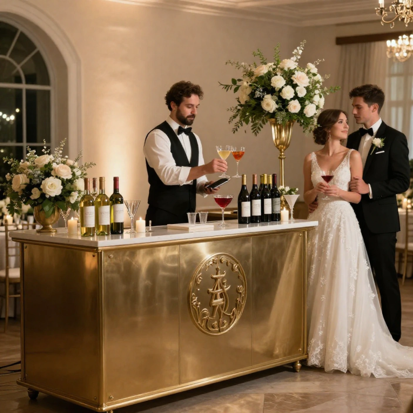 wedding bartender cost professional wedding bar service at reception